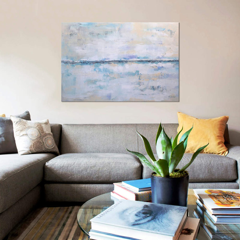 «Abstract Seascape XXII» par Radiana Christova, impression sur toile tendue, H 8 po x l 12 po x P 0,75 po, Toile tendue