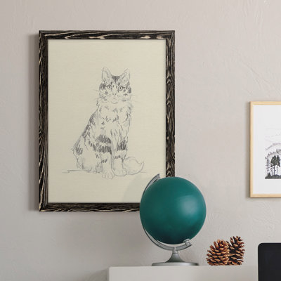 Toile encadrée de qualité supérieure House Cat III - prête à être accrochée