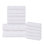Oilton 12-Piece Ribbed Cotton Bath Towel Set