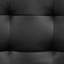 Futon contemporain noir avec capitonnage biscuit, - chargeurs de climatiseur, porte-gobelets et table rabattable, conversion facile au lit, profondeur 2, siège de l 35,5 po x l 71,5 po x H 32 po