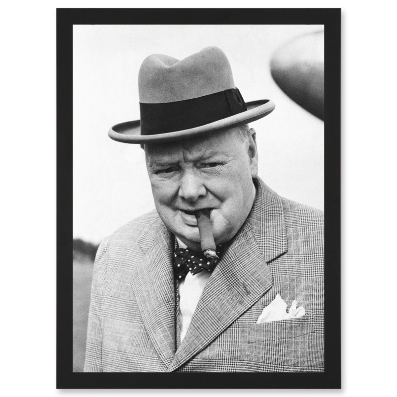 Winston Churchill Cigar Prime Minister - Single Picture Frame Print