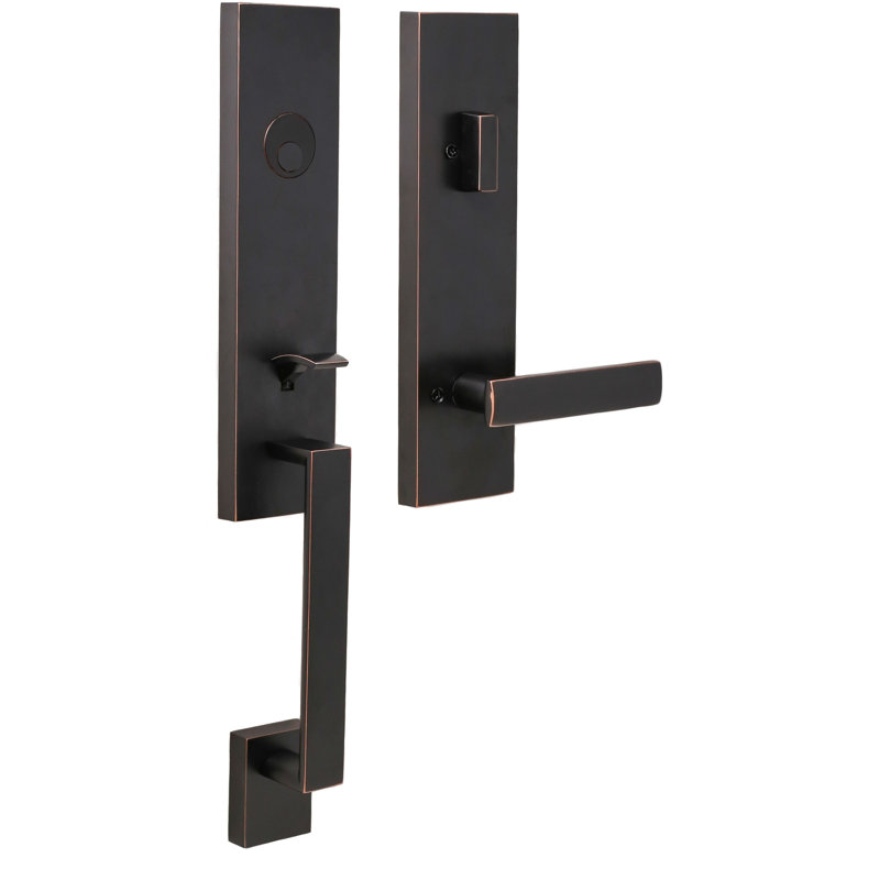 Complete Dummy Entry Set Reversible, Oil Rubbed Bronze