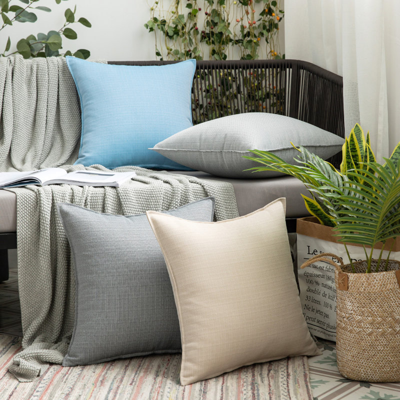 Set Of 2 Accent Pillows, Aquamarine
