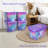 SIMPLYKLEEN Storage Totes with Lids 4PC - 14.5Gallon Colorful Printed Decorative Design Storage Boxes Storage Bins with Lids Plastic Storage Containers for Organizer Rainbow Unicorn