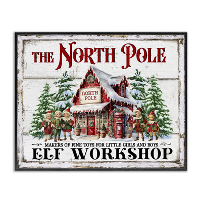 North Pole Workshop Giclee Art by Creatif Belle