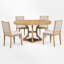 Ensemble de salle à manger extensible 5 pièces-1219596447