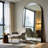 Arched Metal Oversized Full Length Mirror Wall Mirror Hanging Or Leaning With Stand-575690726-575690725