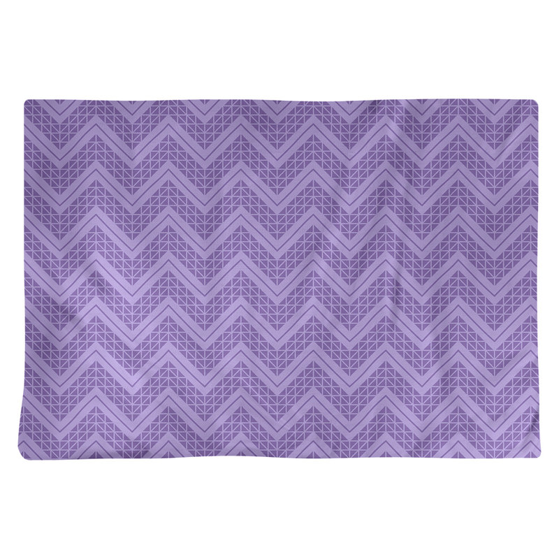 Stephenie Polyester Geometric Rectangle Placemat, Light Purple, Cotton