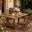 47-Inch Rectangle Dining Table, Wooden Kitchen Table, Farmhouse Dinning Room Dinner Table