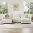 112" W 5 - Piece Modern Soft Upholstered Modular Sectional Sofa With 2 Ottomans
