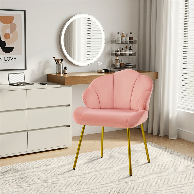 Fauteuil d'appoint 31 po H 31 po, Rose
