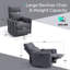  Fauteuil inclinable et berçant manuel en velours côtelé 34 po Sherry-1897598817-1886115794