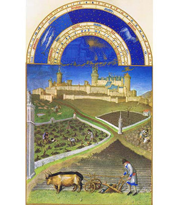 " Le Tres Riches Heures Du Duc De Berry March " by Paul, Herman And Jean Limbourg