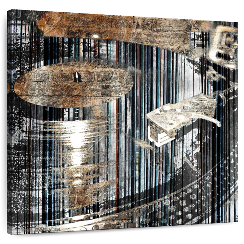 Abarca Disques sur disques, H 30 po x l 30 po