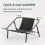 Lizetta Modern Sling Accent Chair with Plush Foam Cushioning and Steel Frame-95979236