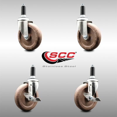 4 Piece High Temp Glass Filled Nylon Caster Set