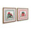 Ensemble de 2 impressions sur toile Evergreen Holiday Home