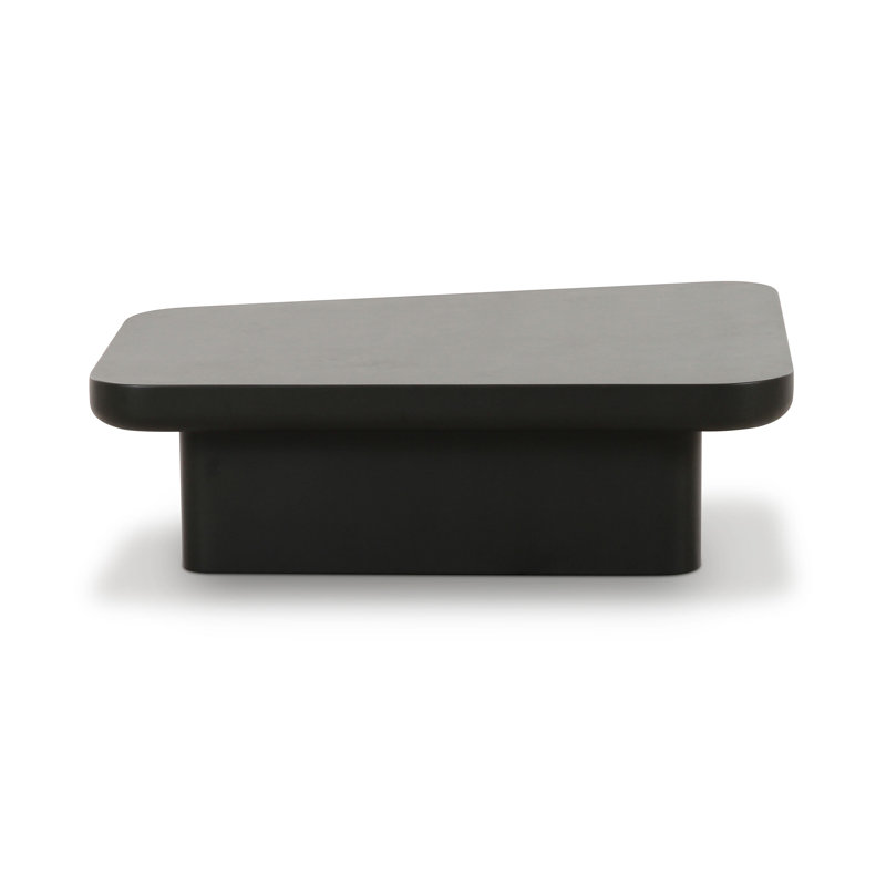 Rundle Black Small Coffee Table, 11.8" H x 38.6" L x 31.5" W