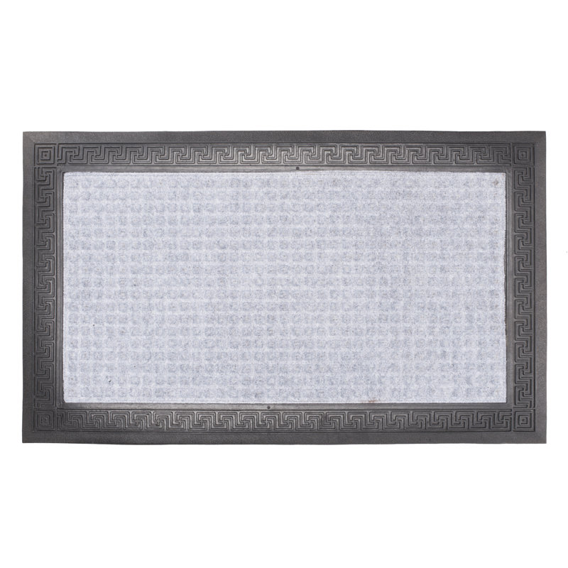 Tapis de porte d’extérieur anti-dérapant 30" x 18" à bordure de polypropylène key border Isam
