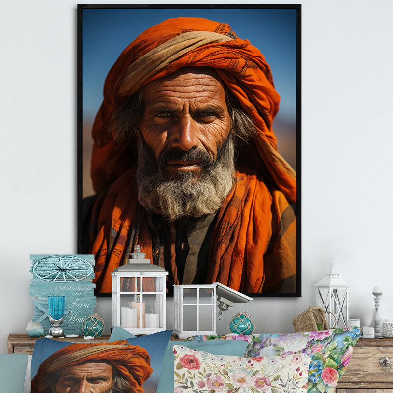 «Vonzella Desert Nomads Ii III», reproduction sur toile, H 44 po x l 34 po x P 1,5 po, Cadre flottant noir