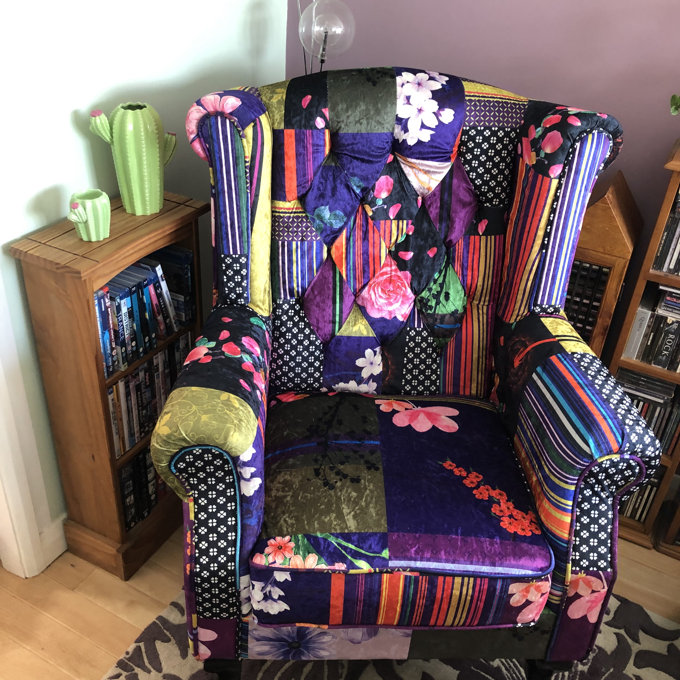 Recliner Armchair Queen Anne Wingback Recliner Wing Back Queen