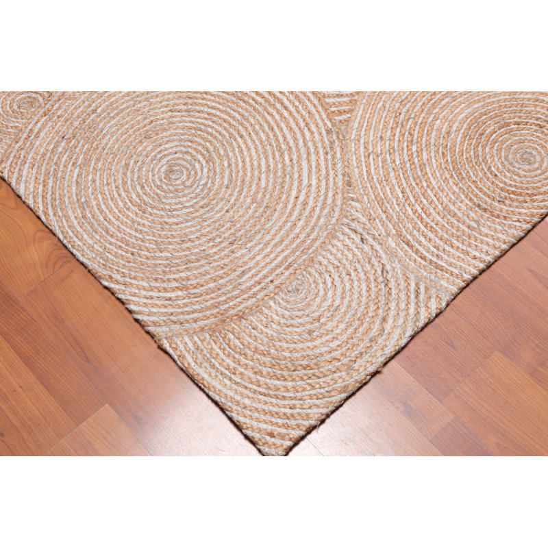 Tapis beige crocheté à la main Marguez