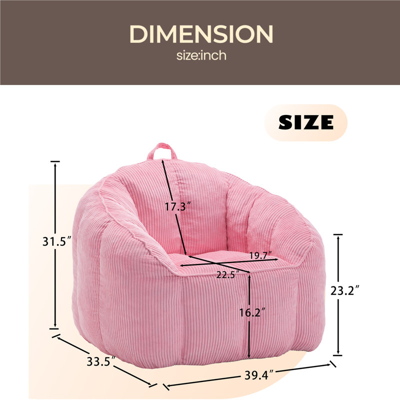 Fauteuil à billes Giant, Rose