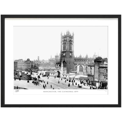 Manchester, the Cathedral 1899 1 Piece Single Picture Frame Wall Art