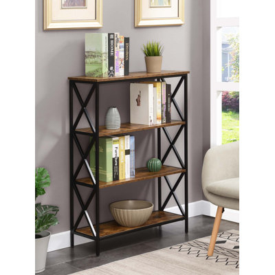 Ariyana 41.5'' H x 31.5'' W Metal Etagere Bookcase