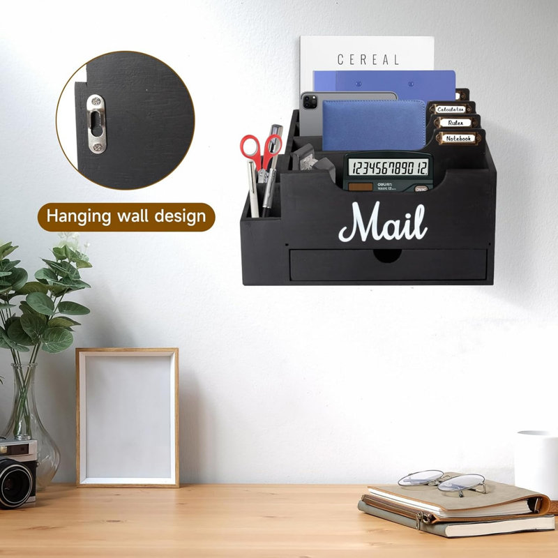 Manufactured Wood Desk Organiser