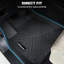 Tapis de sol sur mesure pour la berline Corolla de 2014 à 2019 de la Corolla - doublure imperméable antidérapante en TPE robuste toutes saisons - ensemble complet - noir