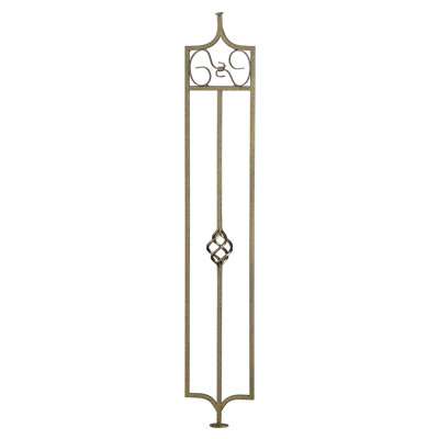 36" H x 6" W x 0.38" D Basket Hammered Ornamental Horizontal
