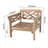 Ensemble de conversation à assise profonde en teck de 10 pièces avec table de conversation de 52 po Monterey-94433784