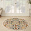 Tapis beige / bleu / orange Whitingham-667355730