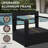 Abdullah 6-Piece Outdoor Aluminum Patio Conversation Set with 6 in. Dark Gray Cushions-1464086609