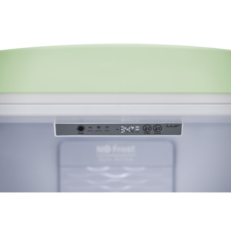 RR2 12 cu. ft. Retro Refrigerator Full Size Fridge Bottom Freezer Frost Free Multiflow 360°, Light Green