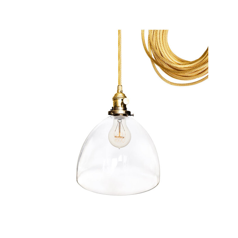 Luminaire suspendu architecte, Laiton, Ampoule non incluse, Non homologué UL pour emplacement sec