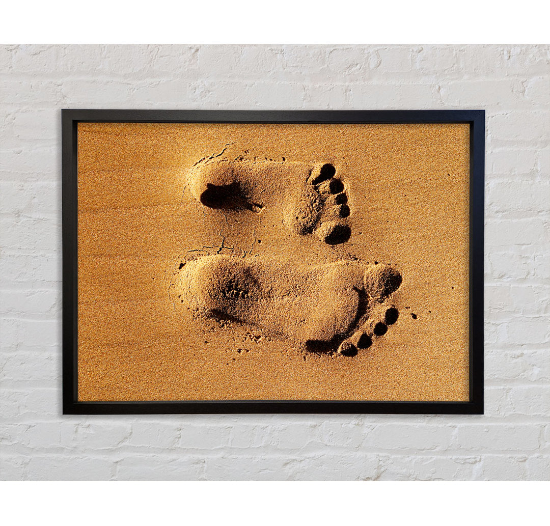 Footprints In The Sands Of Time - Einzelne Bilderrahmen Kunstdrucke auf Leinwand