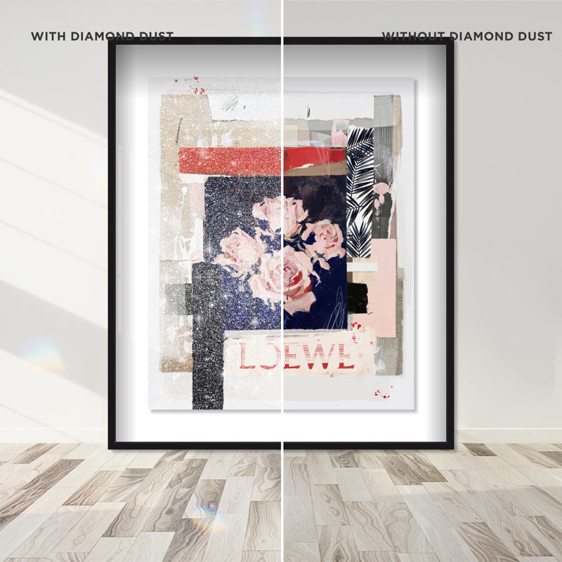 Milano Collage II Framed Graphic Art, 25.5"H x 31.5"W, Black Shadowbox
