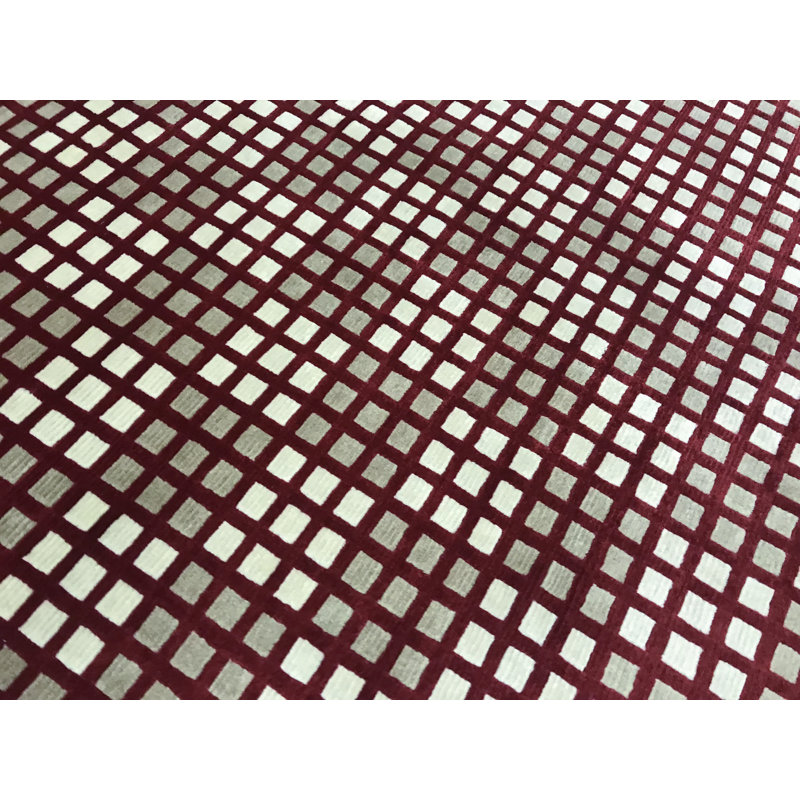 Hand-Knotted High-Quality Red and Beige Area Rug