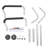 Toilet Safety Rail, Bathroom Toilet Seat Frame, Adjustable Width & Height Fit Most Toilets, Supports 300lbs, Toilet Handles Grab Bars with Padded Armrests for Handicap, Disabled, Seniors