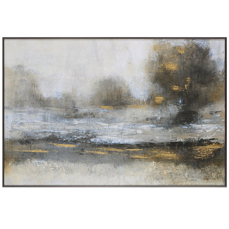 Uttermost Gilt Misty Landscape - Single Picture Frame Print