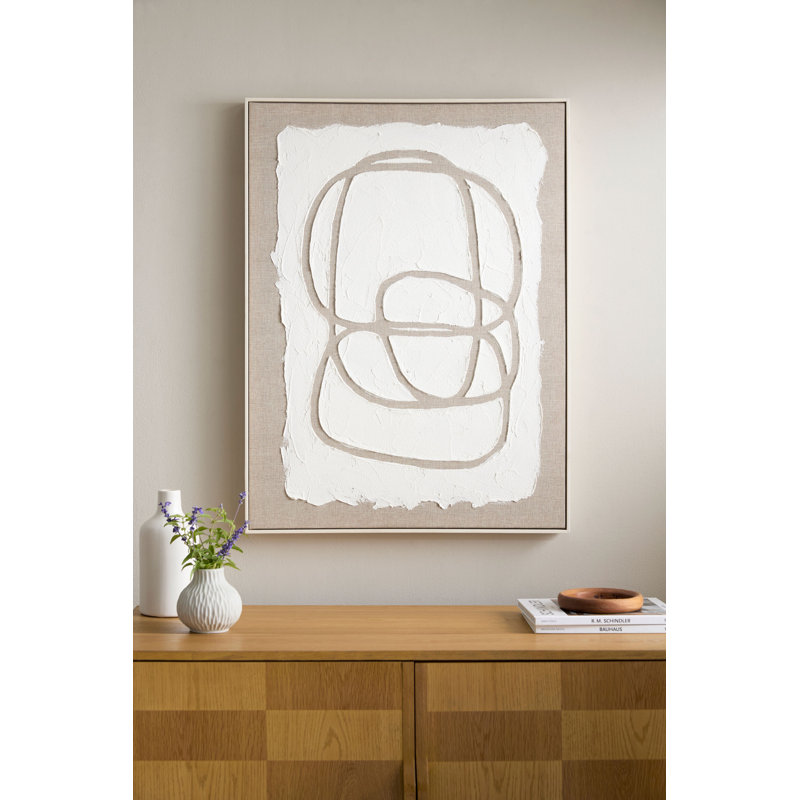 Lines Wall Art, Natural White