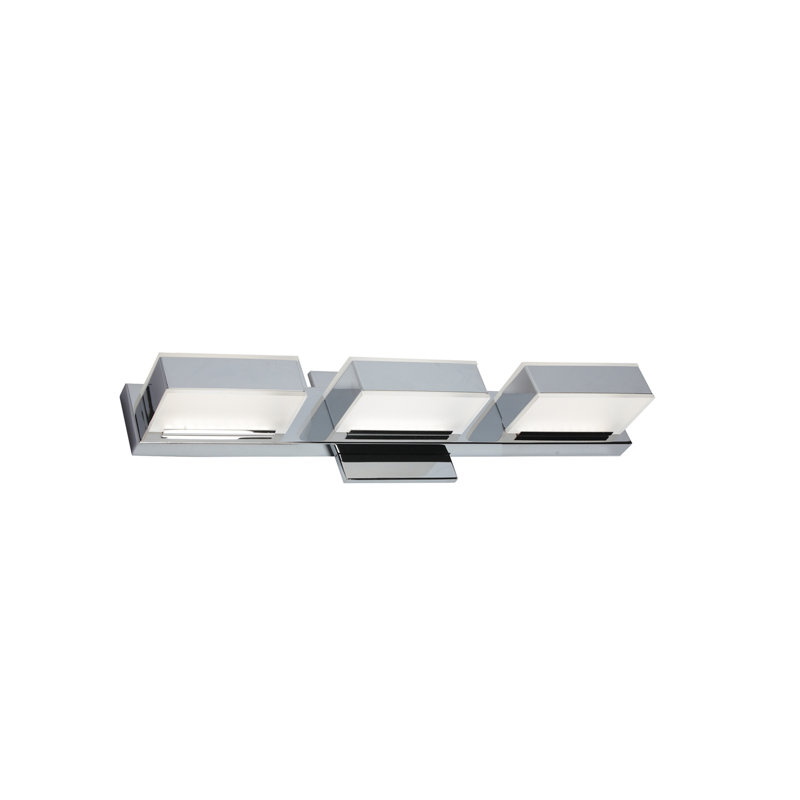 Éclairage pour meuble-lavabo mural 3 lumières Viola, Chrome poli