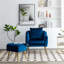 Fauteuil d'appoint avec repose-pieds-446476384