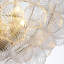 Lustre moderne en verre texturé à 8 lumières à intensité variable de 32 po
