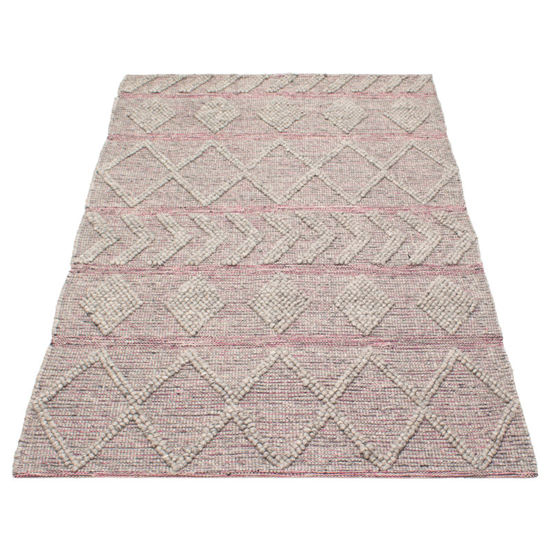 Tapis gris rectangulaire unique de 5 pi 1 po x 8 pi 1 po Hendriex