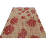 Distressed Homage Hand Knotted Floral Area Rug