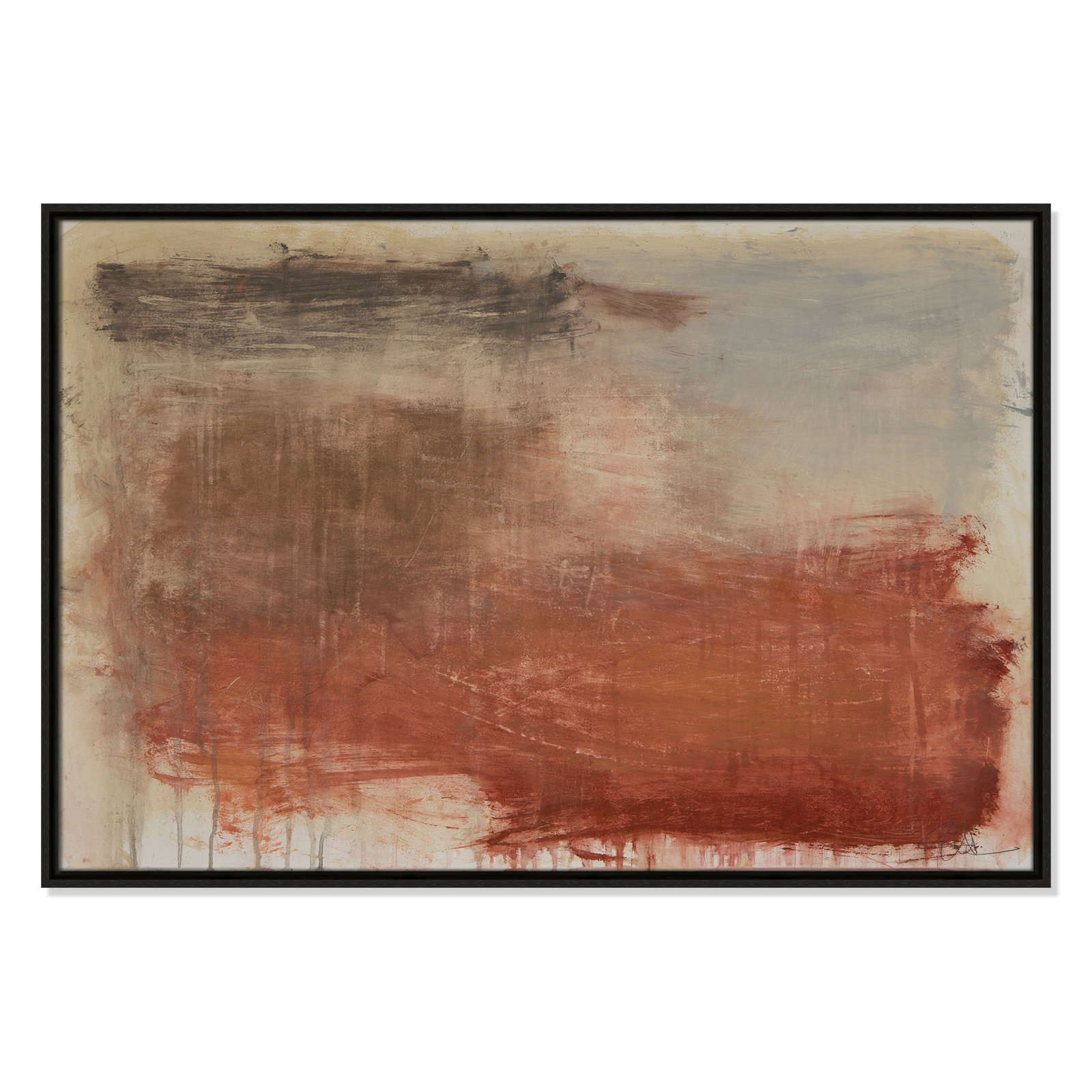Colin "Autumn Over The Riviera" Print, 25.5" H x 37.5" W, Espresso
