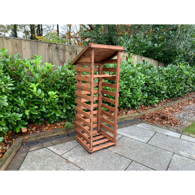 Ogburn 64 W x 66 D Solid Wood Log Store